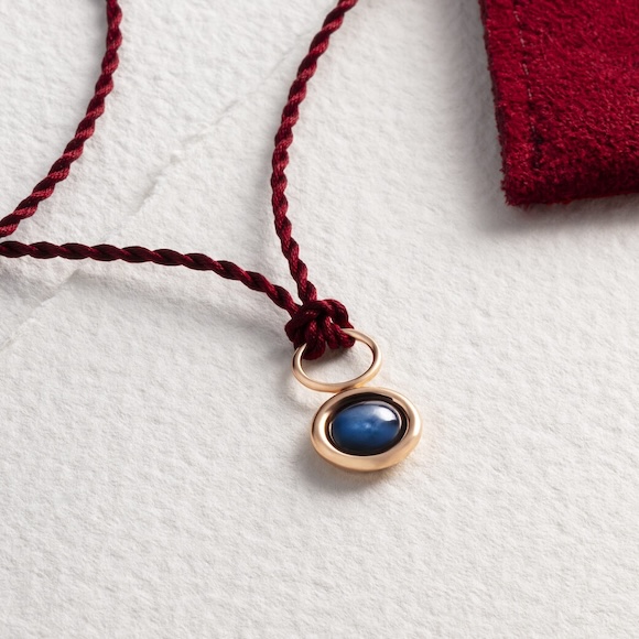 pendentif saphir bleu